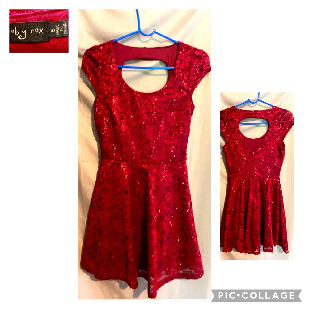 Size 5 sequin ruby rox dress